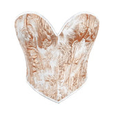 Womens Stylish Form-fitting Printed Tube Top