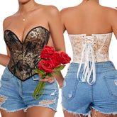 Womens Stylish Form-fitting Printed Tube Top